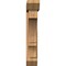 Ekena Millwork Balboa Slat Smooth Bracket w/ Offset Brace, Western Red Cedar, 7 1/2"W x 34"D x 42"H BKT0806X34X42BOA06SWR - alternate 2